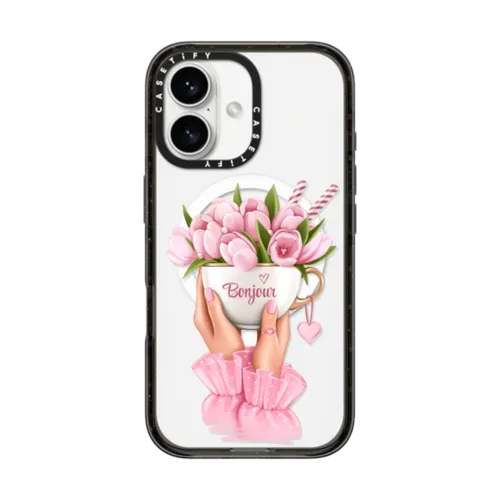iPhone 16 - Floral coffee