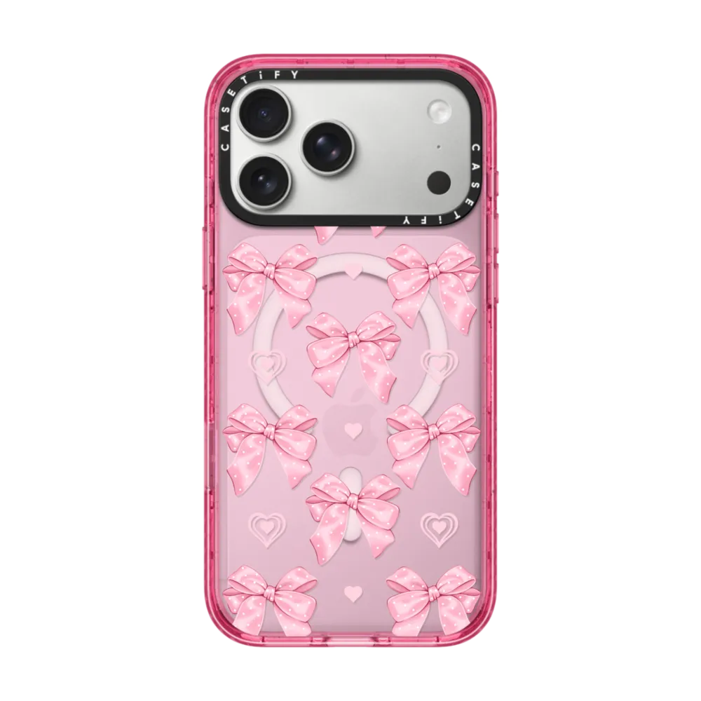 Impact iPhone 17 Pro Max Case MagSafe Compatible - Pink bows