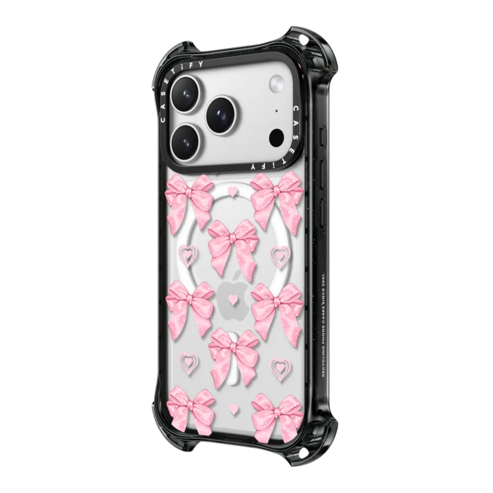 Bounce iPhone 17 Pro Max Case MagSafe Compatible - Pink bows