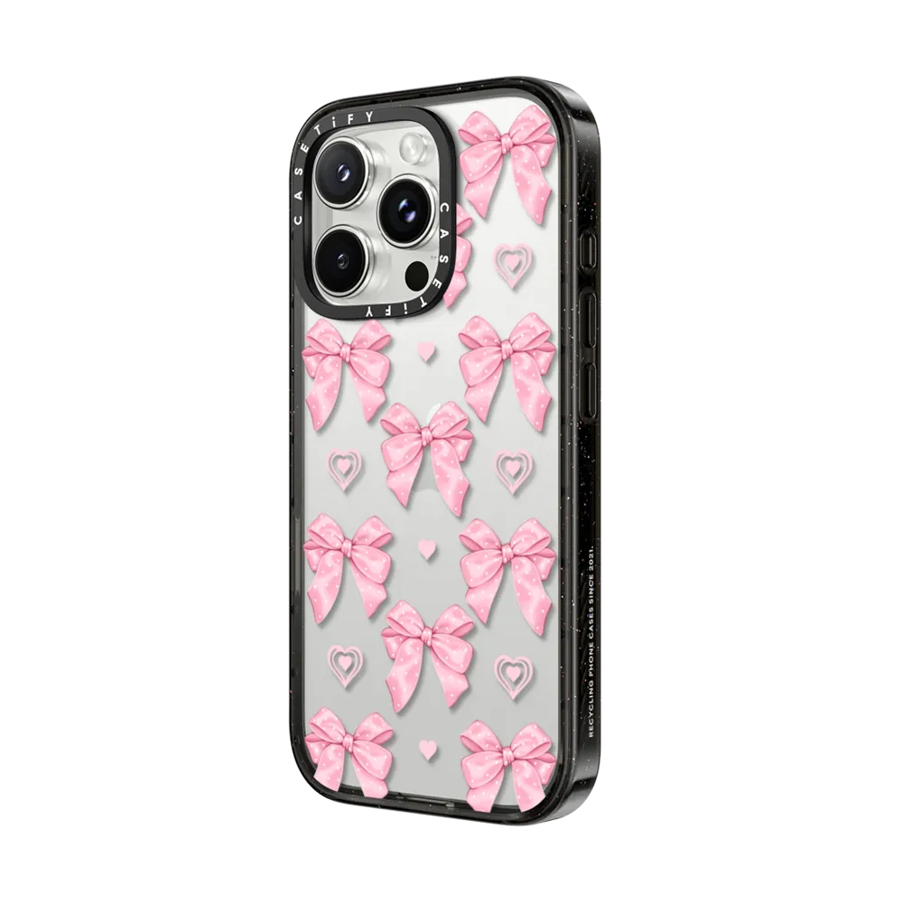Impact iPhone 16 Pro Case - Pink bows