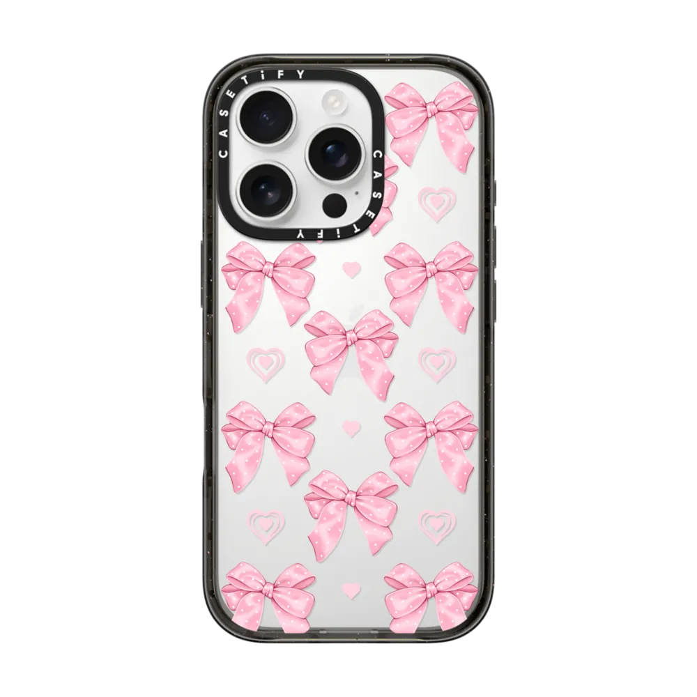 Impact iPhone 16 Pro Case - Pink bows