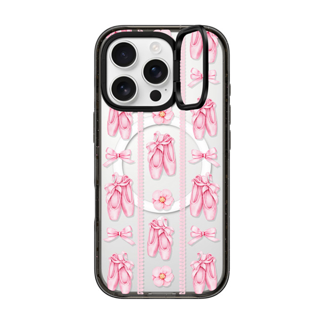 Victoria Ryabinina x CASETiFY iPhone 16 Pro Case Ribbon,Pattern Black インパクトリングスタンドケース MagSafe対応 Ballet pattern Back to School Victoria Ryabinina x CASETiFY iPhone 16 Pro Case Ribbon,Pattern Black インパクトリングスタンドケース MagSafe対応 Ballet pattern Back to School