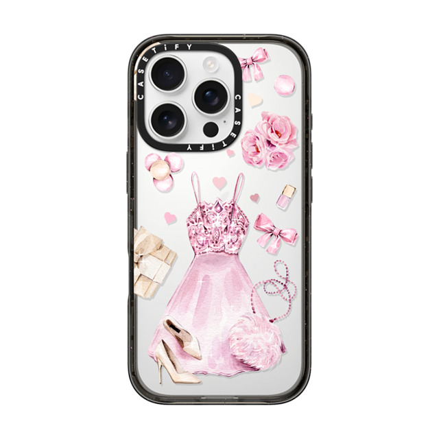 Victoria Ryabinina x CASETiFY iPhone 16 Pro Case Black Impact Case Pink clothes set Victoria Ryabinina x CASETiFY iPhone 16 Pro Case Black Impact Case Pink clothes set