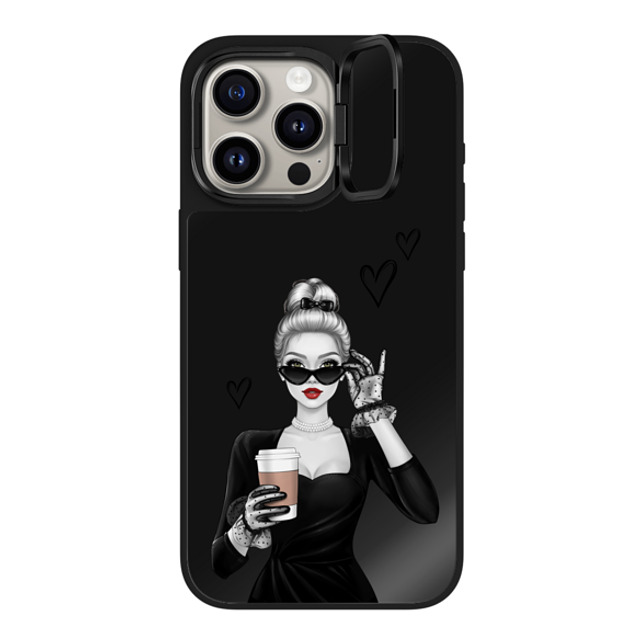 Victoria Ryabinina x CASETiFY iPhone 15 Pro Max Case Black on Black ミラー リングスタンドケース MagSafe対応 Elegant lady Back to School Victoria Ryabinina x CASETiFY iPhone 15 Pro Max Case Black on Black ミラー リングスタンドケース MagSafe対応 Elegant lady Back to School
