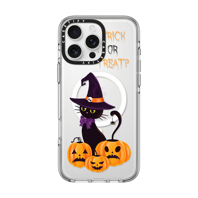 Victoria Ryabinina x CASETiFY iPhone 16 Pro Max Case クリア クリア ケース MagSafe対応 Cat and pumpkins Back to School Victoria Ryabinina x CASETiFY iPhone 16 Pro Max Case クリア クリア ケース MagSafe対応 Cat and pumpkins Back to School