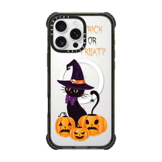 Victoria Ryabinina x CASETiFY iPhone 16 Pro Max Case Black ウルトラ インパクトケース MagSafe 対応 Cat and pumpkins Back to School Victoria Ryabinina x CASETiFY iPhone 16 Pro Max Case Black ウルトラ インパクトケース MagSafe 対応 Cat and pumpkins Back to School