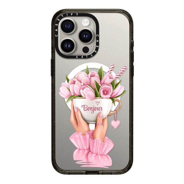 Victoria Ryabinina x CASETiFY iPhone 15 Pro Max ケース Floral ブラック インパクトケース MagSafe対応 Floral coffee Back to School Victoria Ryabinina x CASETiFY iPhone 15 Pro Max ケース Floral ブラック インパクトケース MagSafe対応 Floral coffee Back to School