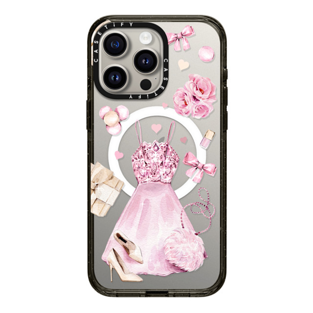 Victoria Ryabinina x CASETiFY iPhone 15 Pro Max Case Black Impact Case MagSafe Compatible Pink clothes set Victoria Ryabinina x CASETiFY iPhone 15 Pro Max Case Black Impact Case MagSafe Compatible Pink clothes set
