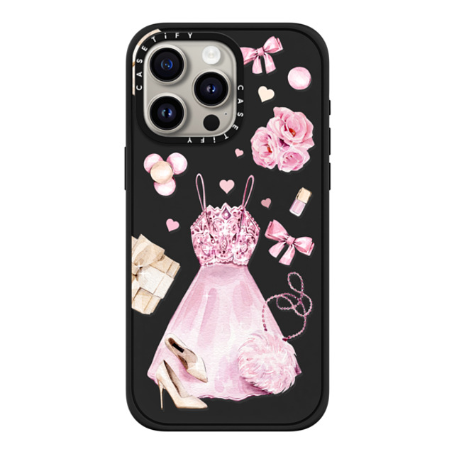 Victoria Ryabinina x CASETiFY iPhone 15 Pro Max Case Matte Black Impact Case MagSafe Compatible Pink clothes set Victoria Ryabinina x CASETiFY iPhone 15 Pro Max Case Matte Black Impact Case MagSafe Compatible Pink clothes set