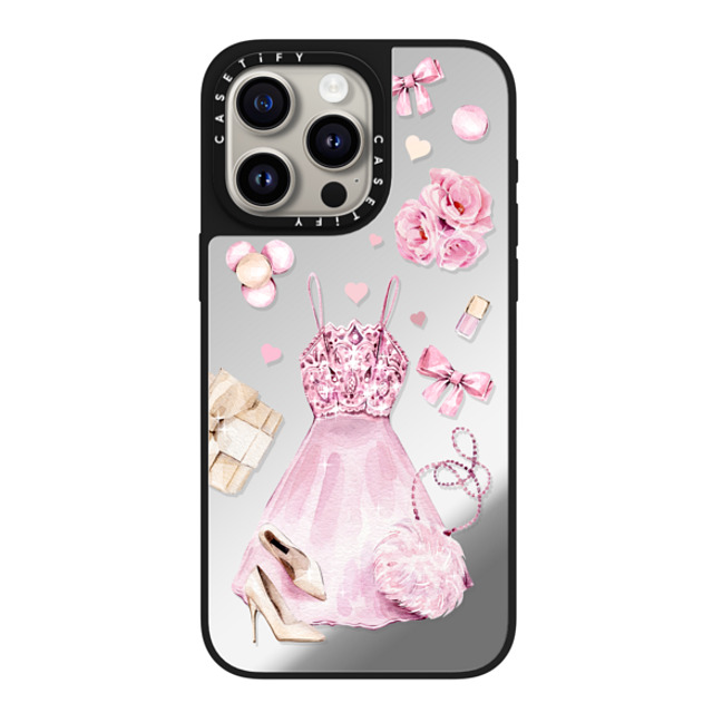 Victoria Ryabinina x CASETiFY iPhone 15 Pro Max Case Silver on Black ミラーケース MagSafe対応 Pink clothes set Victoria Ryabinina x CASETiFY iPhone 15 Pro Max Case Silver on Black ミラーケース MagSafe対応 Pink clothes set