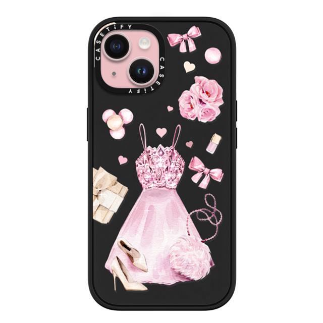 Victoria Ryabinina x CASETiFY iPhone 15 Case Matte Black Impact Case MagSafe Compatible Pink clothes set Victoria Ryabinina x CASETiFY iPhone 15 Case Matte Black Impact Case MagSafe Compatible Pink clothes set