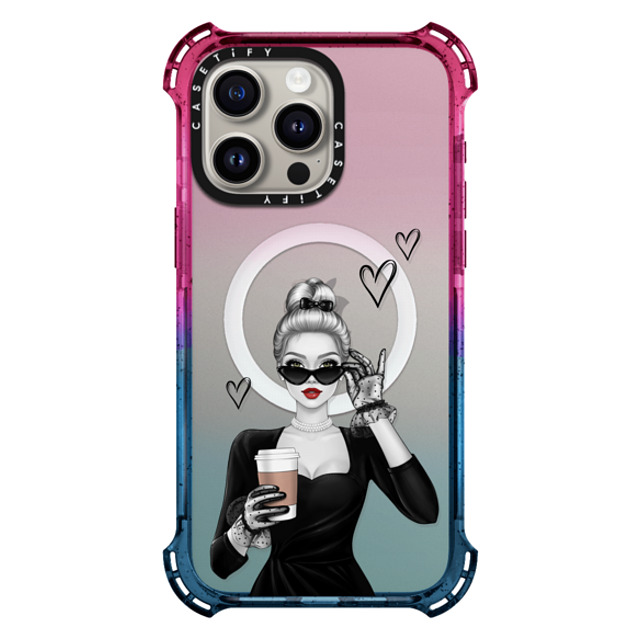 Victoria Ryabinina x CASETiFY iPhone 15 Pro Max ケース Cotton Candy バウンスケース Elegant lady