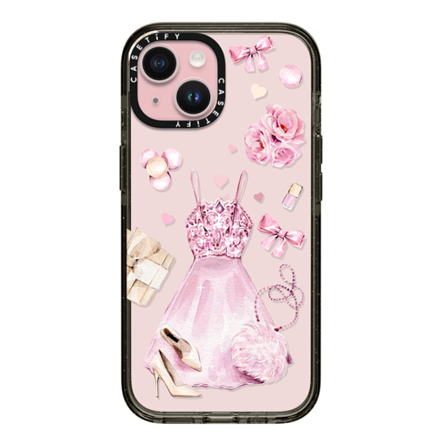 Victoria Ryabinina x CASETiFY iPhone 15 Case Black Impact Case Pink clothes set Victoria Ryabinina x CASETiFY iPhone 15 Case Black Impact Case Pink clothes set