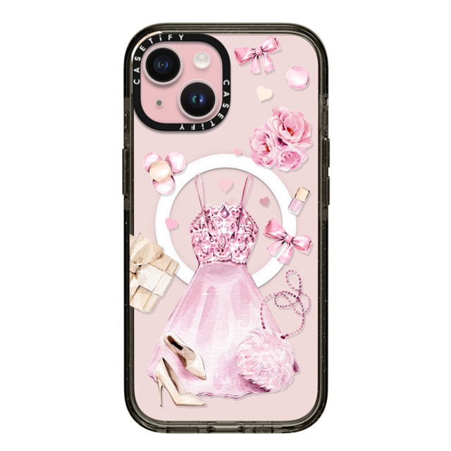 Victoria Ryabinina x CASETiFY iPhone 15 Case Black Impact Case MagSafe Compatible Pink clothes set Victoria Ryabinina x CASETiFY iPhone 15 Case Black Impact Case MagSafe Compatible Pink clothes set