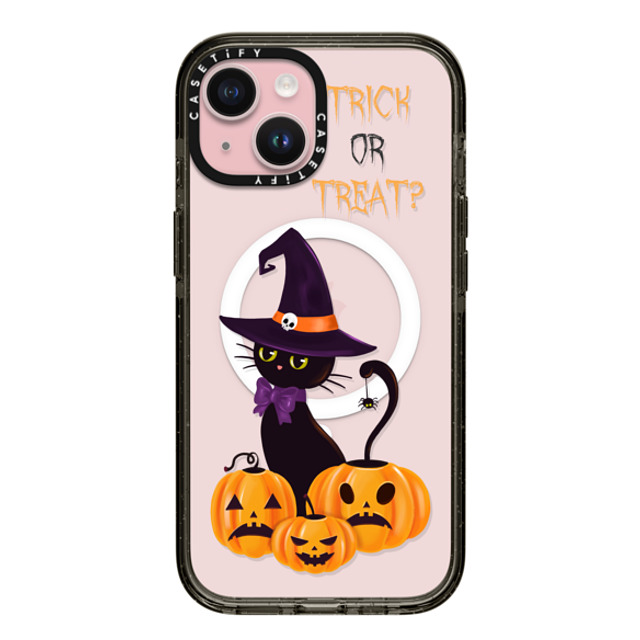 Victoria Ryabinina x CASETiFY iPhone 15 Case Black インパクトケース MagSafe対応 Cat and pumpkins Father's Day Victoria Ryabinina x CASETiFY iPhone 15 Case Black インパクトケース MagSafe対応 Cat and pumpkins Father's Day