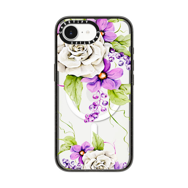 Victoria Ryabinina x CASETiFY iPhone 16e Case Black Impact Case MagSafe Compatible Watercolor spring flowers Back to School Victoria Ryabinina x CASETiFY iPhone 16e Case Black Impact Case MagSafe Compatible Watercolor spring flowers Back to School