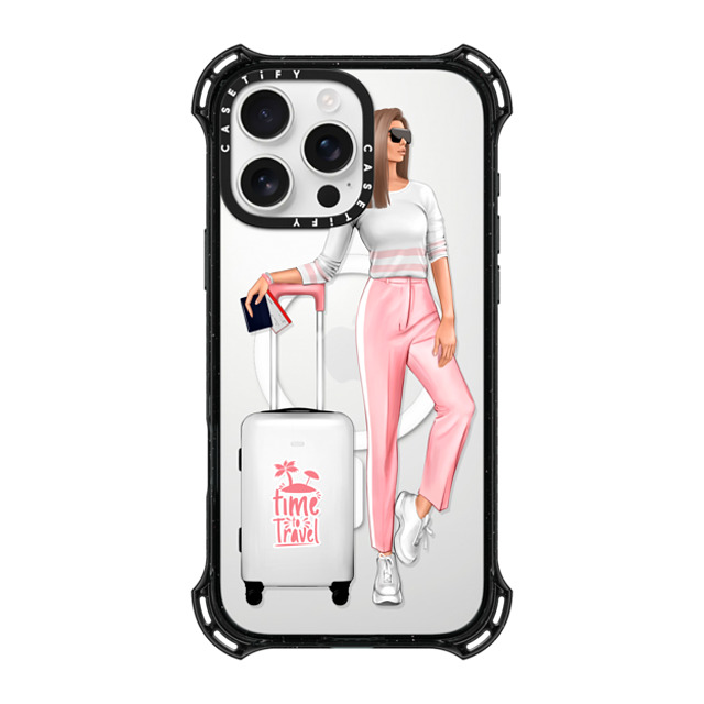 Victoria Ryabinina x CASETiFY iPhone 16 Pro Max Case Black バウンスケース Travel lady (brunette) Victoria Ryabinina x CASETiFY iPhone 16 Pro Max Case Black バウンスケース Travel lady (brunette)