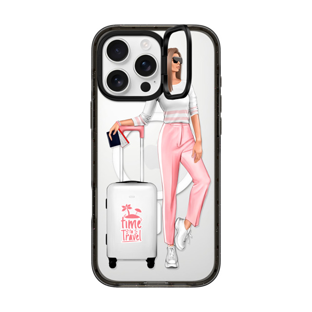 Victoria Ryabinina x CASETiFY iPhone 16 Pro Max Case Black インパクトリングスタンドケース MagSafe対応 Travel lady (brunette) Victoria Ryabinina x CASETiFY iPhone 16 Pro Max Case Black インパクトリングスタンドケース MagSafe対応 Travel lady (brunette)
