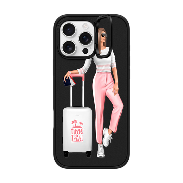 Victoria Ryabinina x CASETiFY iPhone 16 Pro Max Case Matte Black インパクトリングスタンドケース MagSafe対応 Travel lady (brunette) Victoria Ryabinina x CASETiFY iPhone 16 Pro Max Case Matte Black インパクトリングスタンドケース MagSafe対応 Travel lady (brunette)