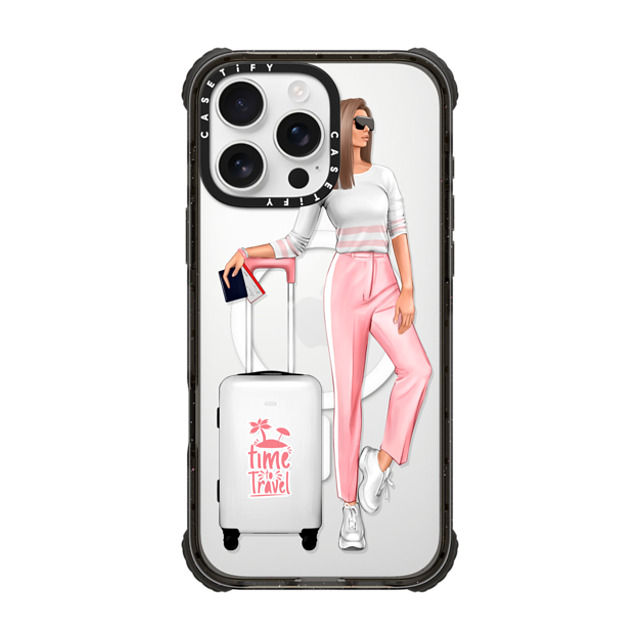 Victoria Ryabinina x CASETiFY iPhone 16 Pro Max Case Black ウルトラ インパクトケース MagSafe 対応 Travel lady (brunette) Victoria Ryabinina x CASETiFY iPhone 16 Pro Max Case Black ウルトラ インパクトケース MagSafe 対応 Travel lady (brunette)