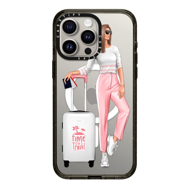 Victoria Ryabinina x CASETiFY iPhone 15 Pro Max Case Black Impact Case MagSafe Compatible Travel lady (brunette) Victoria Ryabinina x CASETiFY iPhone 15 Pro Max Case Black Impact Case MagSafe Compatible Travel lady (brunette)