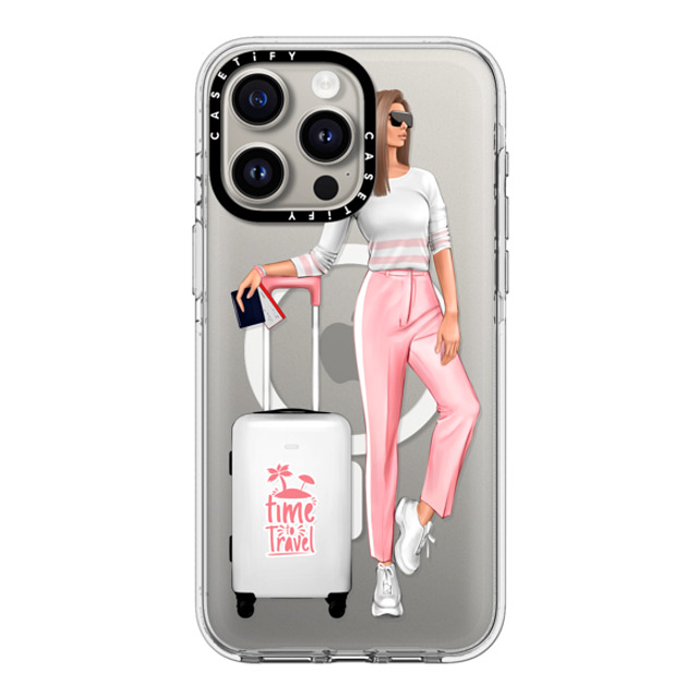 Victoria Ryabinina x CASETiFY iPhone 15 Pro Max Case Clear Clear Case MagSafe Compatible Travel lady (brunette) Victoria Ryabinina x CASETiFY iPhone 15 Pro Max Case Clear Clear Case MagSafe Compatible Travel lady (brunette)