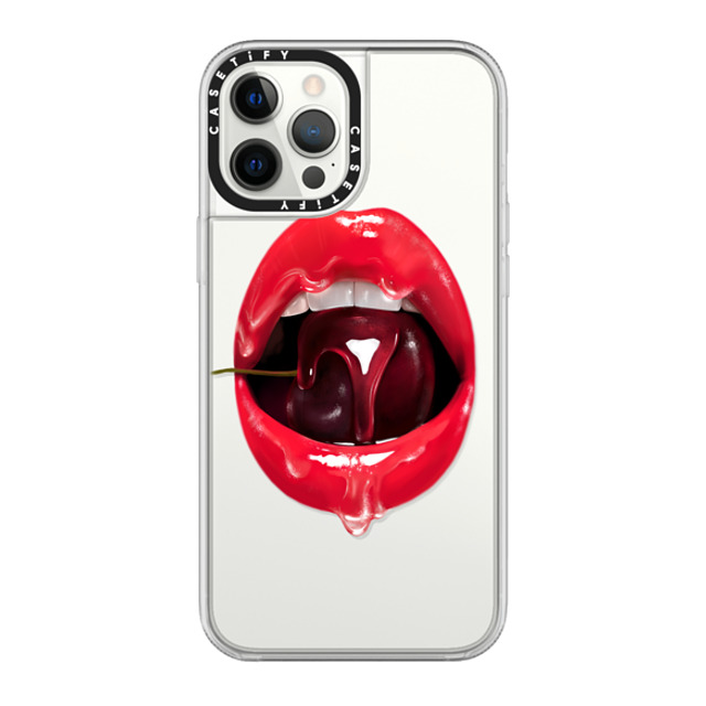 Victoria Ryabinina x CASETiFY iPhone 12 Pro Max ケース Cherry,Strawberry クリア グリップケース Red cherry lips Father's Day Victoria Ryabinina x CASETiFY iPhone 12 Pro Max ケース Cherry,Strawberry クリア グリップケース Red cherry lips Father's Day