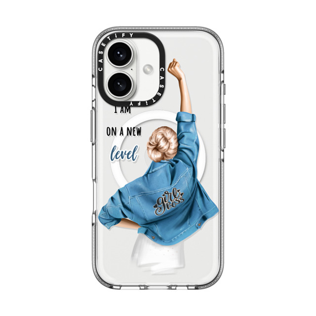 Victoria Ryabinina x CASETiFY iPhone 16 ケース クリア クリア ケース MagSafe対応 Girl boss (blond) Mother's Day Victoria Ryabinina x CASETiFY iPhone 16 ケース クリア クリア ケース MagSafe対応 Girl boss (blond) Mother's Day
