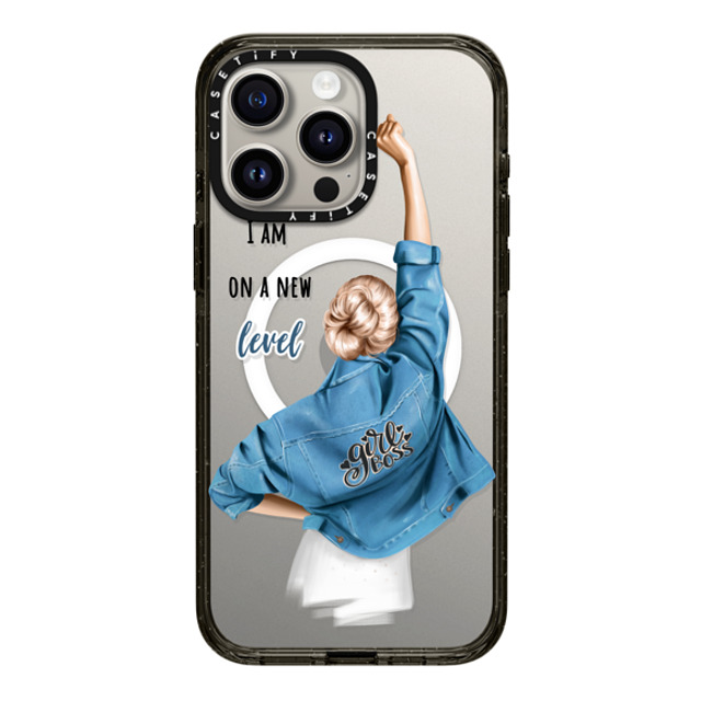 Victoria Ryabinina x CASETiFY iPhone 15 Pro Max Case Black Impact Case MagSafe Compatible Girl boss (blond) Back to School Victoria Ryabinina x CASETiFY iPhone 15 Pro Max Case Black Impact Case MagSafe Compatible Girl boss (blond) Back to School
