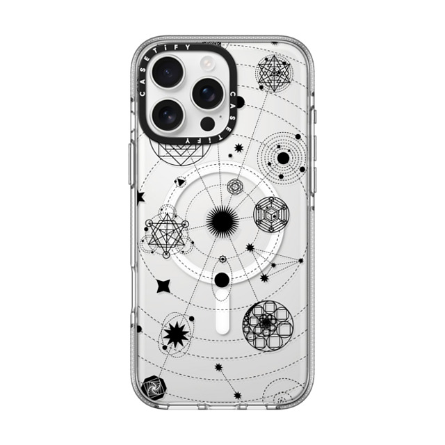 Victoria Ryabinina x CASETiFY iPhone 16 Pro Max Case クリア クリア ケース MagSafe対応 Black solar system Mother's Day Victoria Ryabinina x CASETiFY iPhone 16 Pro Max Case クリア クリア ケース MagSafe対応 Black solar system Mother's Day