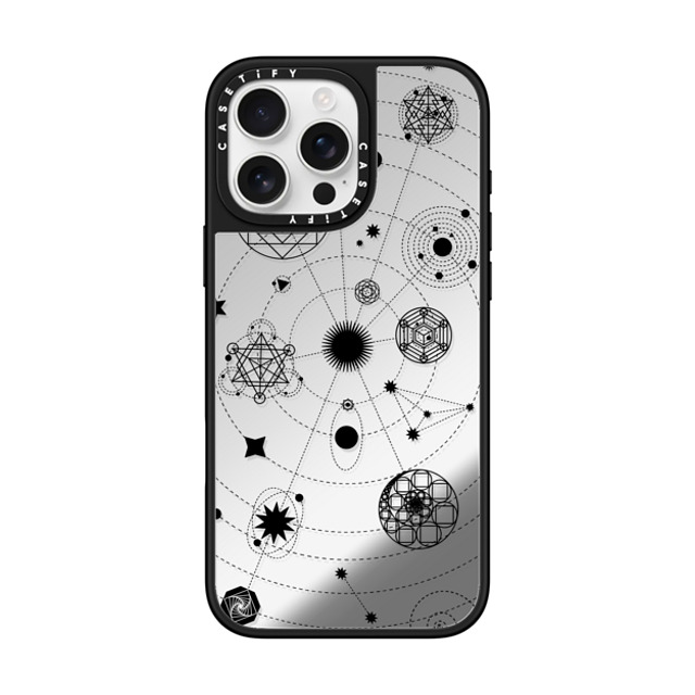 Victoria Ryabinina x CASETiFY iPhone 16 Pro Max Case Silver on Black ミラーケース MagSafe対応 Black solar system Mother's Day Victoria Ryabinina x CASETiFY iPhone 16 Pro Max Case Silver on Black ミラーケース MagSafe対応 Black solar system Mother's Day