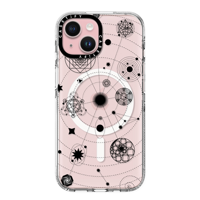 Victoria Ryabinina x CASETiFY iPhone 15 Case クリア クリア ケース MagSafe対応 Black solar system Mother's Day Victoria Ryabinina x CASETiFY iPhone 15 Case クリア クリア ケース MagSafe対応 Black solar system Mother's Day