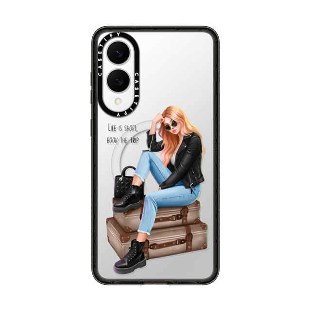 Victoria Ryabinina x CASETiFY Galaxy S25 Edge Case Travel,Portraiture ブラック マグネット式 インパクトケース Book the trip New iPhone Victoria Ryabinina x CASETiFY Galaxy S25 Edge Case Travel,Portraiture ブラック マグネット式 インパクトケース Book the trip New iPhone