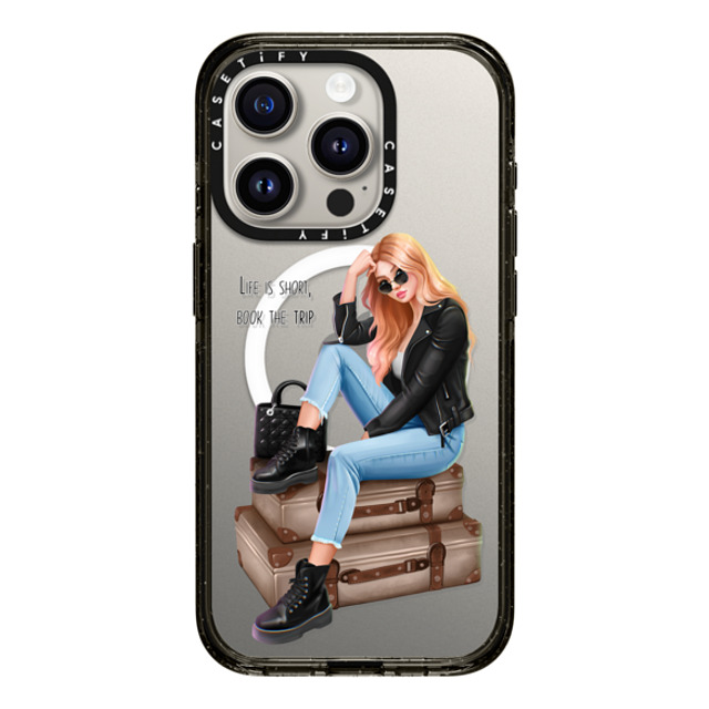 Victoria Ryabinina x CASETiFY iPhone 15 Pro Case Travel,Portraiture ブラック インパクトケース MagSafe対応 Book the trip New iPhone Victoria Ryabinina x CASETiFY iPhone 15 Pro Case Travel,Portraiture ブラック インパクトケース MagSafe対応 Book the trip New iPhone