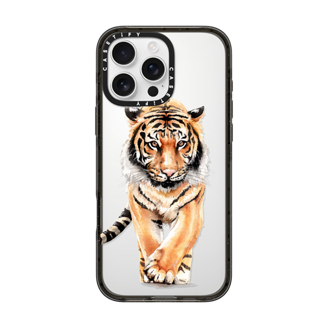 Victoria Ryabinina x CASETiFY iPhone 16 Pro Max ケース ブラック インパクトケース Tiger Mother's Day Victoria Ryabinina x CASETiFY iPhone 16 Pro Max ケース ブラック インパクトケース Tiger Mother's Day