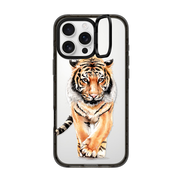 Victoria Ryabinina x CASETiFY iPhone 16 Pro Max ケース ブラック インパクトリングスタンドケース MagSafe対応 Tiger Father's Day Victoria Ryabinina x CASETiFY iPhone 16 Pro Max ケース ブラック インパクトリングスタンドケース MagSafe対応 Tiger Father's Day