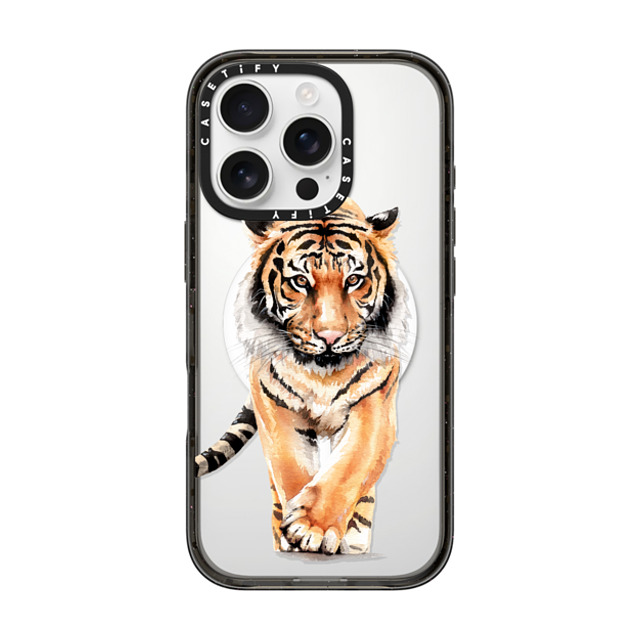 Victoria Ryabinina x CASETiFY iPhone 16 Pro ケース ブラック インパクトケース MagSafe対応 Tiger Mother's Day Victoria Ryabinina x CASETiFY iPhone 16 Pro ケース ブラック インパクトケース MagSafe対応 Tiger Mother's Day