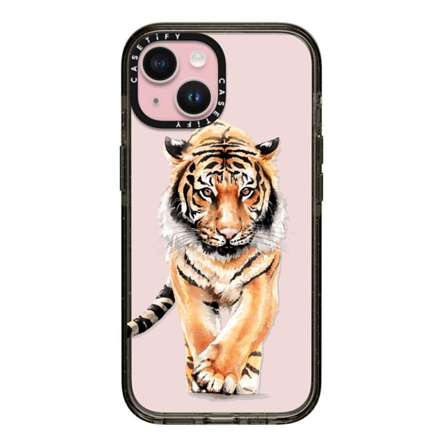 Victoria Ryabinina x CASETiFY iPhone 15 ケース ブラック インパクトケース Tiger Mother's Day Victoria Ryabinina x CASETiFY iPhone 15 ケース ブラック インパクトケース Tiger Mother's Day