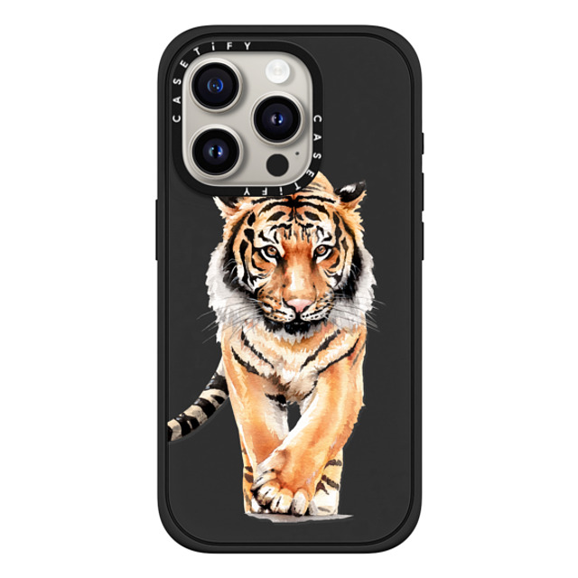 Victoria Ryabinina x CASETiFY iPhone 15 Pro ケース マットブラック インパクトケース MagSafe対応 Tiger Mother's Day Victoria Ryabinina x CASETiFY iPhone 15 Pro ケース マットブラック インパクトケース MagSafe対応 Tiger Mother's Day