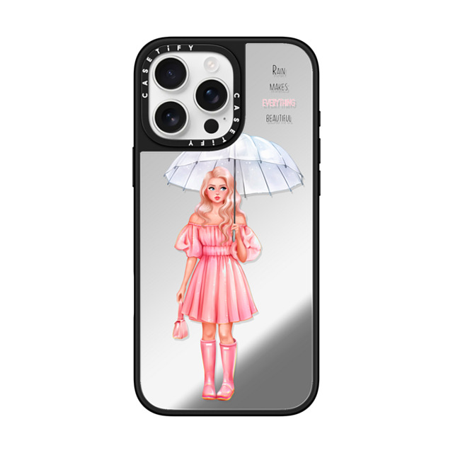 Victoria Ryabinina x CASETiFY iPhone 16 Pro Max ケース Portraiture Silver on Black ミラーケース MagSafe対応 Smell the rain Back to School Victoria Ryabinina x CASETiFY iPhone 16 Pro Max ケース Portraiture Silver on Black ミラーケース MagSafe対応 Smell the rain Back to School
