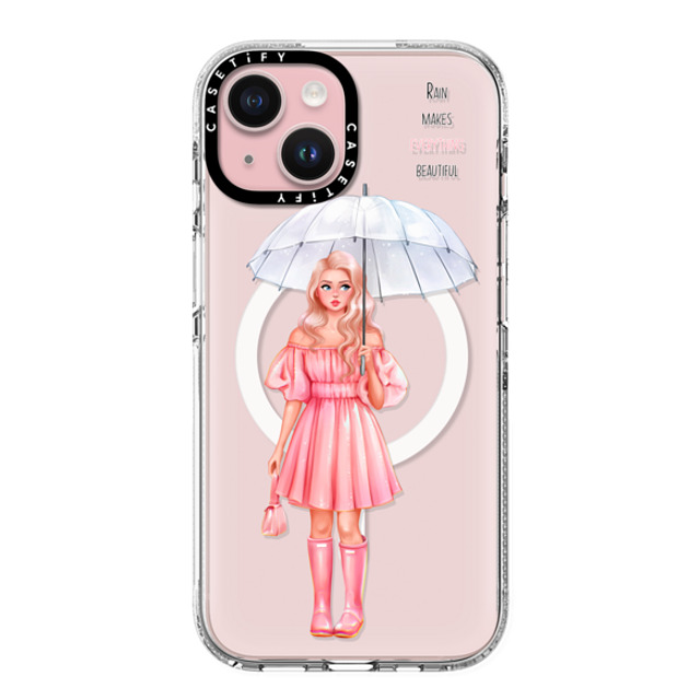 Victoria Ryabinina x CASETiFY iPhone 15 ケース Portraiture クリア クリア ケース MagSafe対応 Smell the rain Back to School Victoria Ryabinina x CASETiFY iPhone 15 ケース Portraiture クリア クリア ケース MagSafe対応 Smell the rain Back to School