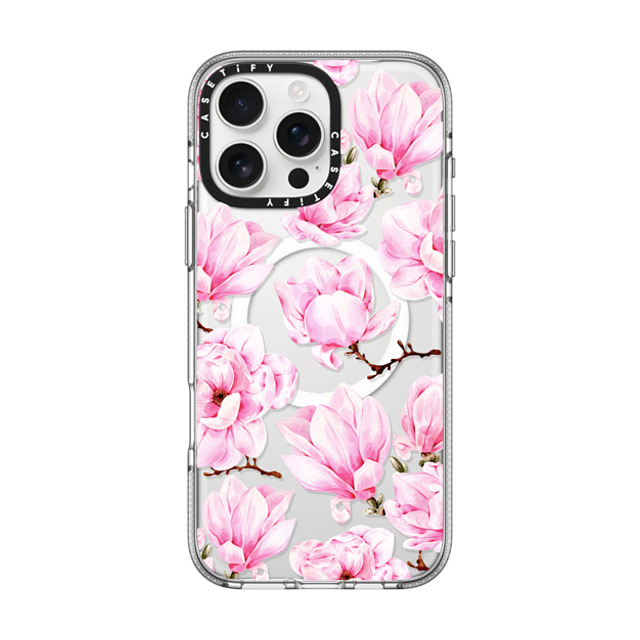 Victoria Ryabinina x CASETiFY iPhone 16 Pro Max ケース Floral,Fine Art クリア クリア ケース MagSafe対応 Magnolia Father's Day Victoria Ryabinina x CASETiFY iPhone 16 Pro Max ケース Floral,Fine Art クリア クリア ケース MagSafe対応 Magnolia Father's Day