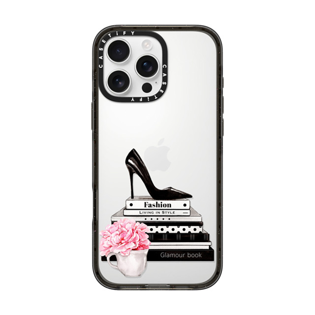 Victoria Ryabinina x CASETiFY iPhone 16 Pro Max ケース Floral,Geometric ブラック インパクトケース Black fashion set Back to School Victoria Ryabinina x CASETiFY iPhone 16 Pro Max ケース Floral,Geometric ブラック インパクトケース Black fashion set Back to School