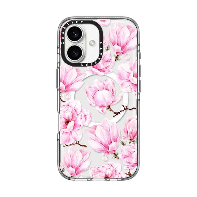 Victoria Ryabinina x CASETiFY iPhone 16 ケース Floral,Fine Art クリア クリア ケース MagSafe対応 Magnolia Mother's Day Victoria Ryabinina x CASETiFY iPhone 16 ケース Floral,Fine Art クリア クリア ケース MagSafe対応 Magnolia Mother's Day