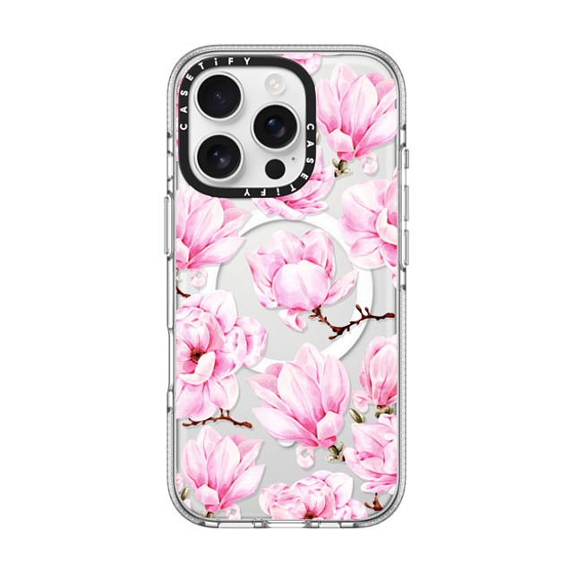 Victoria Ryabinina x CASETiFY iPhone 16 Pro ケース Floral,Fine Art クリア クリア ケース MagSafe対応 Magnolia Mother's Day Victoria Ryabinina x CASETiFY iPhone 16 Pro ケース Floral,Fine Art クリア クリア ケース MagSafe対応 Magnolia Mother's Day