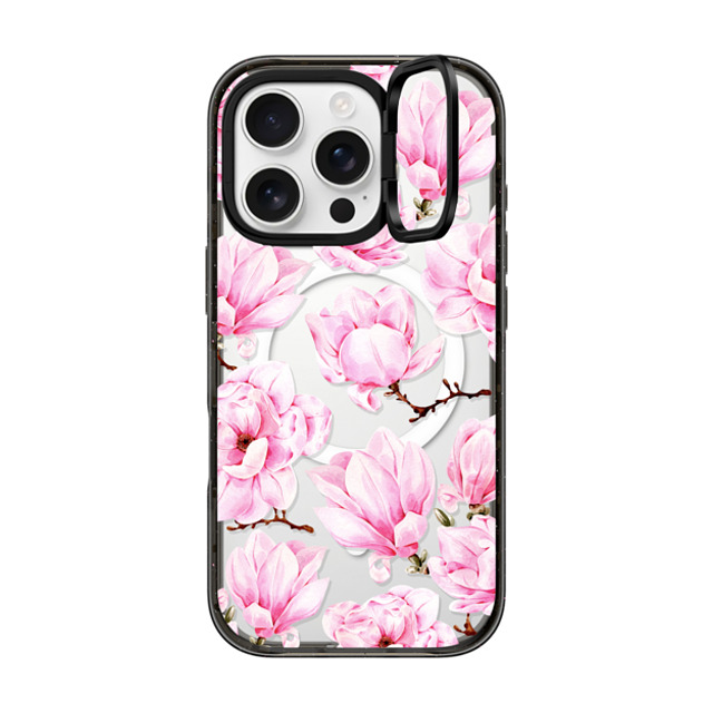 Victoria Ryabinina x CASETiFY iPhone 16 Pro ケース Floral,Fine Art ブラック インパクトリングスタンドケース MagSafe対応 Magnolia Mother's Day Victoria Ryabinina x CASETiFY iPhone 16 Pro ケース Floral,Fine Art ブラック インパクトリングスタンドケース MagSafe対応 Magnolia Mother's Day