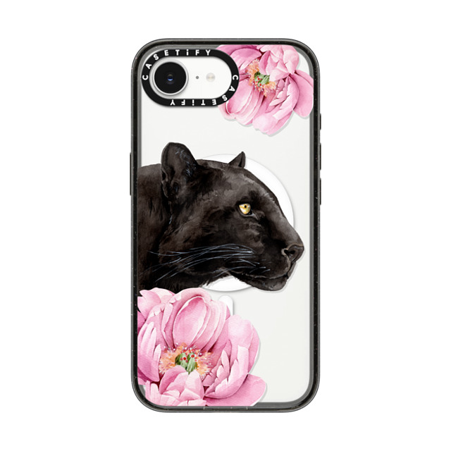 Victoria Ryabinina x CASETiFY iPhone 16e Case Floral,Leopard Black Impact Case MagSafe Compatible Panther and peonies Back to School Victoria Ryabinina x CASETiFY iPhone 16e Case Floral,Leopard Black Impact Case MagSafe Compatible Panther and peonies Back to School