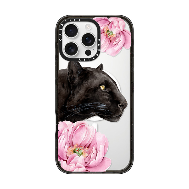 Victoria Ryabinina x CASETiFY iPhone 16 Pro Max Case Floral,Leopard Black Impact Case MagSafe Compatible Panther and peonies Back to School Victoria Ryabinina x CASETiFY iPhone 16 Pro Max Case Floral,Leopard Black Impact Case MagSafe Compatible Panther and peonies Back to School