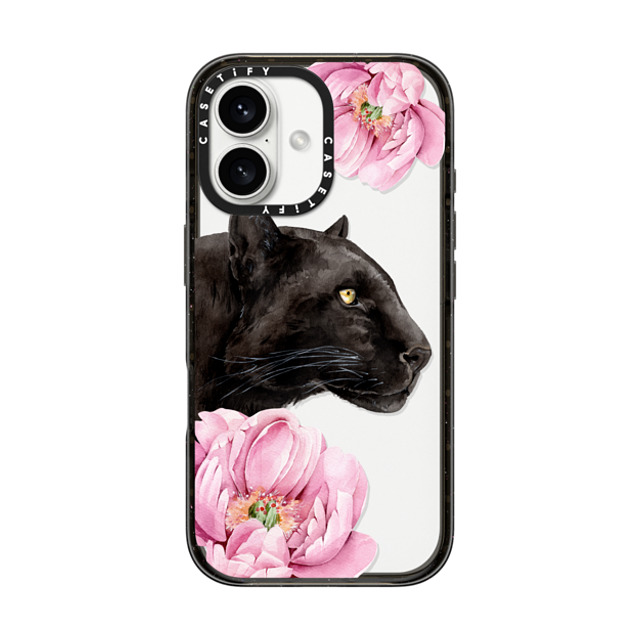 Victoria Ryabinina x CASETiFY iPhone 16 Case Floral,Leopard Black Impact Case Panther and peonies Back to School Victoria Ryabinina x CASETiFY iPhone 16 Case Floral,Leopard Black Impact Case Panther and peonies Back to School