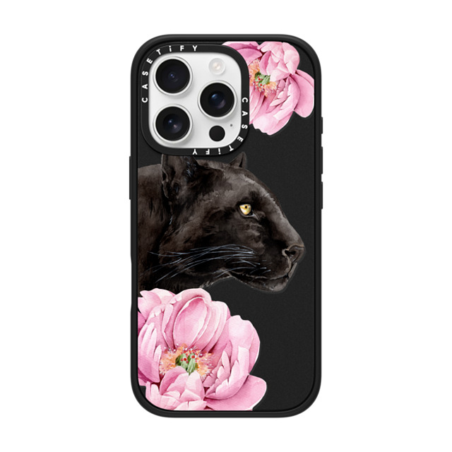 Victoria Ryabinina x CASETiFY iPhone 16 Pro Case Floral,Leopard Matte Black Impact Case MagSafe Compatible Panther and peonies Back to School Victoria Ryabinina x CASETiFY iPhone 16 Pro Case Floral,Leopard Matte Black Impact Case MagSafe Compatible Panther and peonies Back to School